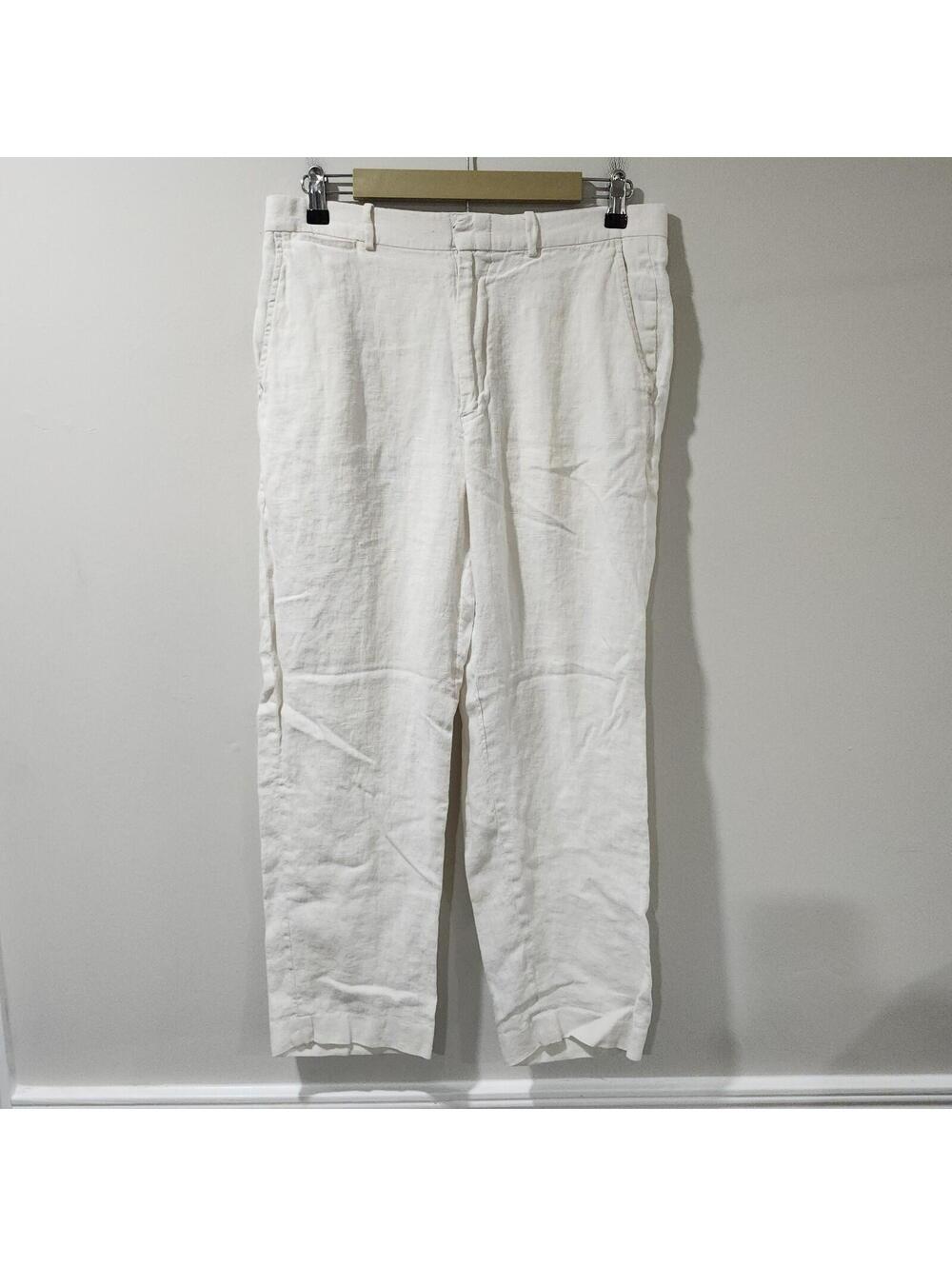Polo Ralph Lauren Pants Trousers 100% Linen Casual Preppy Beach Summer 32x30